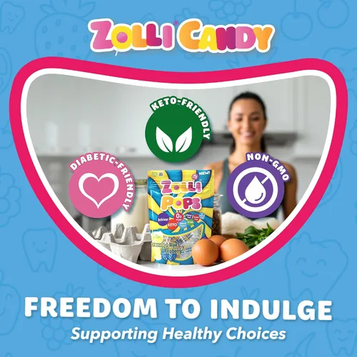 Miniatura 5 de Zollipops Clean Teeth Pops - Caramelos sin azúcar con xilitol, paletas sin colorantes, aptos para dieta cetogénica y diabética, golosinas aprobadas