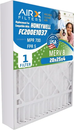 Miniatura 36 de AIRX FILTERS WICKED CLEAN AIR. Filtro de horno 20x25x4 MERV 8 compatible con filtro de aire Honeywell 20x25x4 F25 1 solo filtro