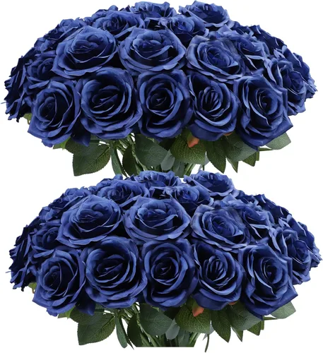 Miniatura 36 de LVEFIT 12 rosas artificiales de seda de color naranja quemado, ramo de rosas de seda de tallo largo para bodas, despedidas de soltera, fiestas