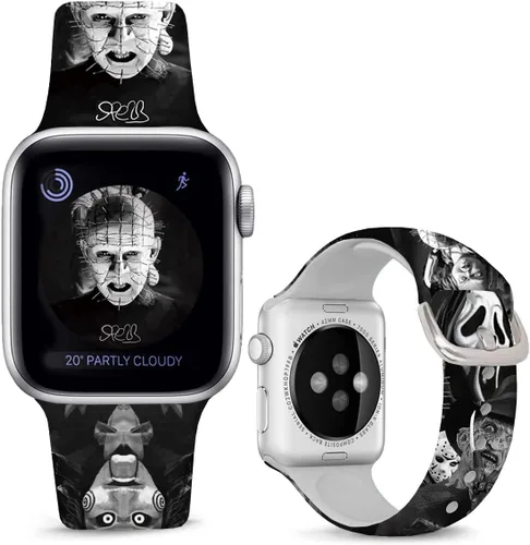 Miniatura 12 de Correas de silicona suave compatibles con Apple Watch de 38, 40, 41, 42, 44, 45, 46 y 49 mm, correas deportivas Ultra 2 para mujeres y hombres