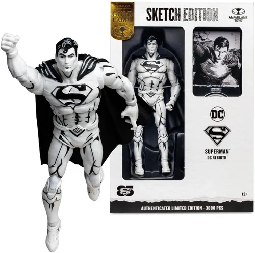 Miniatura 2 de McFarlane Toys Superman DC Rebirth Sketch Edition SDCC 2023 Golden Label