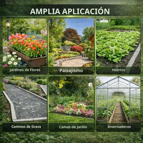 Miniatura 7 de Tela de paisaje resistente de barrera de malezas, cubierta de suelo geotextil tejida, alfombrilla de control de malezas prémium para camas
