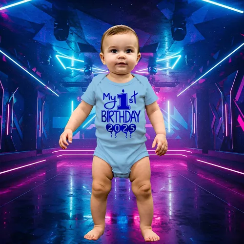 Miniatura 2 de Reaxion Traje de cuerpo entero hecho a mano para bebé niño y niña, mi primer cumpleaños 2024