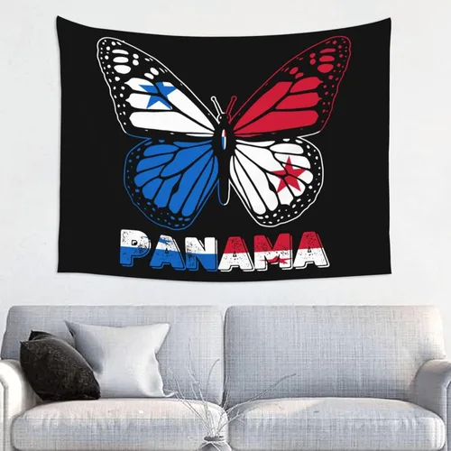 Miniatura 21 de Póster de tapiz de bandera de El Salvador de mariposa de 29 x 37 pulgadas, decoración del hogar, decoración para colgar en la pared, dormitorio
