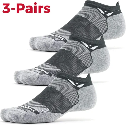 Miniatura 2 de Swiftwick - Calcetines MAXUS (3 pares) para correr y golf, amortiguación máxima