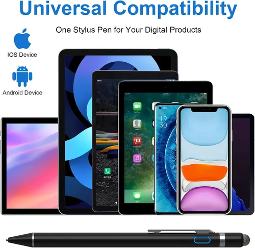 Miniatura 3 de Lápices capacitivos para pantallas táctiles, NTHJOYS Universal de punta fina para iPad, iPhone, teléfono inteligente iOS/Android y otras tabletas