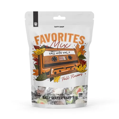 Miniatura 15 de Taffy Shop, Favoritos de los Amantes del Caramelo, Caramelo de Agua Salada – Surtido de Caramelos Gourmet Blandos y Masticables, Paquete