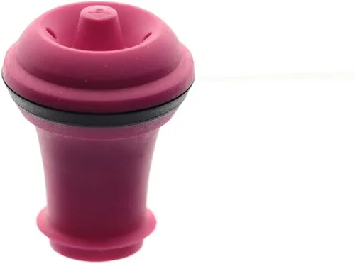 Miniatura 4 de Vacu Vin Juego de 3 tapones de vacío para guardar vino, multicolor, sellado hermético para mantener el vino fresco hasta una semana, compatible