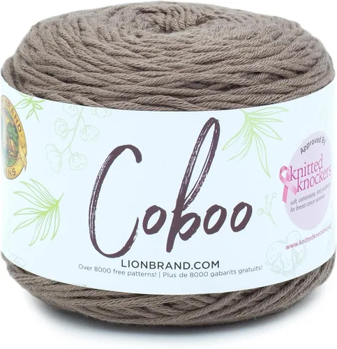 Miniatura 11 de Lion Brand Yarn Coboo, hilo suave para tejer, hacer ganchillo y manualidades, Vanilla Blossom, paquete de 3 Flor de vainilla