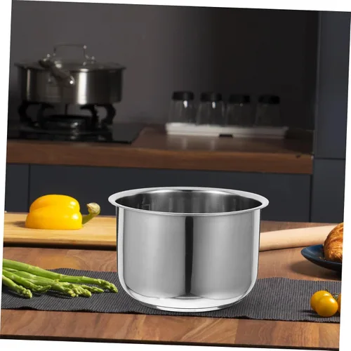 Miniatura 4 de Zerodeko Reemplazo de olla de arroz de 2 litros, olla interior antiadherente de acero inoxidable, olla de olla a presión tradicional, accesorios