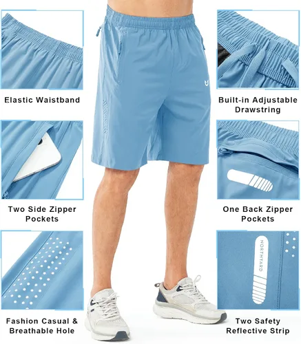 Miniatura 284 de NORTHYARD - Pantalones cortos deportivos para correr para hombres, ligeros, de secado rápido, 7, 5 o 9 pulgadas, para senderismo, deportes, gimnasio