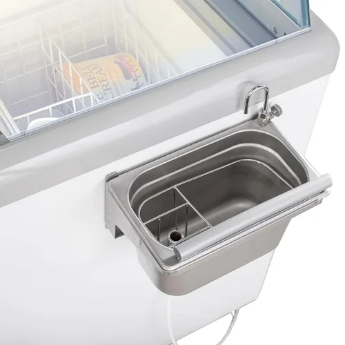 Miniatura 9 de Maxx Cold MXDC-12 - Congelador comercial de helados con vidrio curvo, capacidad para hasta veintidós (22) tinas de sabor, 70 pulgadas, color blanco