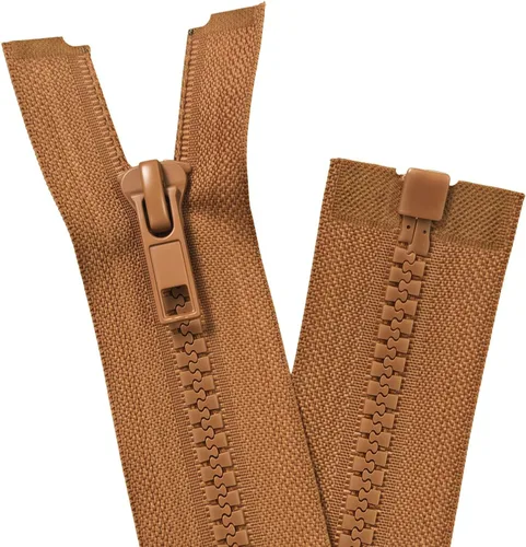 Miniatura 12 de YaHoGa 2 piezas cremalleras separadoras #5 de 30 pulgadas para coser abrigos y chaquetas, cremalleras de plástico moldeado amarillo a granel