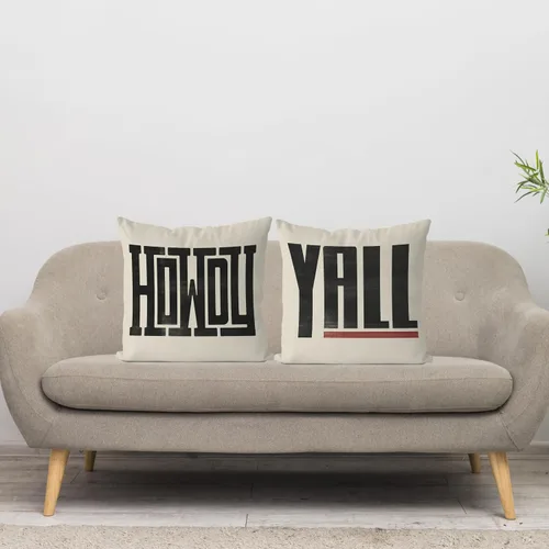Miniatura 2 de IWXYI Fundas de almohada Howdy - Decoración occidental del hogar, 18 x 18, estilos suroeste y rancho