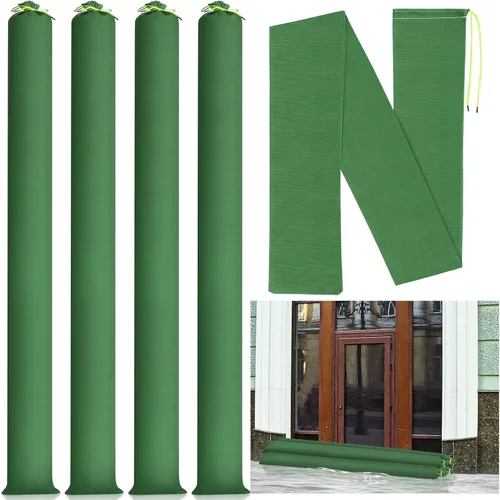 Miniatura 17 de Threan 4 Piezas Sacos de Arena Largos de Lona para Inundaciones Bolsas de Tubo de Arena Protección contra Inundaciones Engrosadas Reutilizables