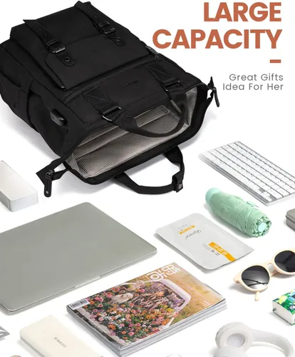 Miniatura 9 de LOVEVOOK - Mochila para laptop, para viaje de trabajo, bolso de enfermera, profesor, médico, viajero, para computadora de negocios, mochila