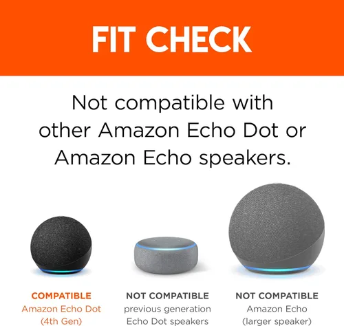 Miniatura 5 de Made For Amazon Wall Mount, White, for Echo Dot (4th generation)