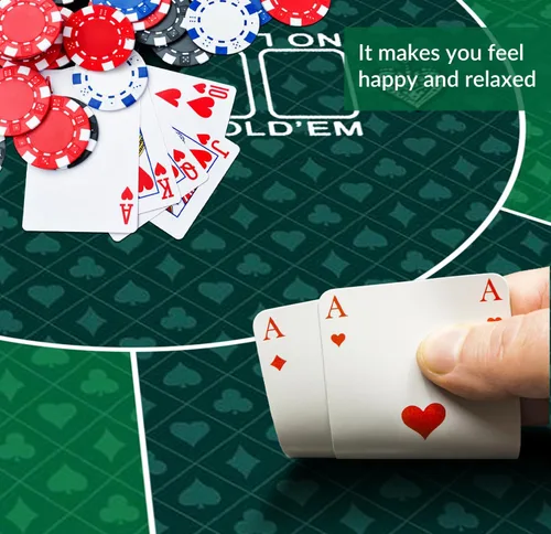 Miniatura 5 de nuveti Alfombrilla de póquer redonda de 61/79/119/140/160 cm para Texas Holdem Mesa de póquer portátil con diseño Art Deco para jugar cartas