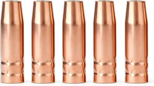 5PK MIG Boquilla de gas de soldadura 21-50 1/2" para Lincoln Magnum 100L K530 Series & Century & Tweco Mini/#1 Pistola de soldadura