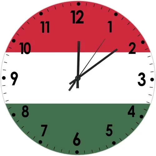 Miniatura 79 de Cheyan Reloj de pared con bandera de Canadá de 12 pulgadas, silencioso, sin tictac, de PVC, funciona con pilas, reloj redondo decorativo, regalo