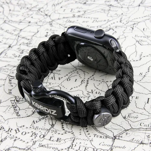 Miniatura 2 de KORDIZ Survivor - Correa de nylon paracord para Apple Watch compatible con Apple Watch ULTRA 3, ULTRA 2 / 1 [49mm] y Series 11, 10, 9, 8, 7-1, SE3