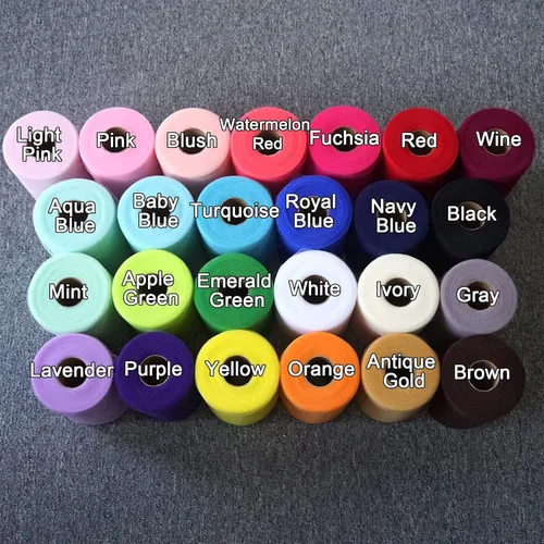 Miniatura 8 de Rollo de tela de tul azul agua de 6 pulgadas x 300 pies (100 yardas), cinta de tul mate cinta de red malla carrete para DIY falda tutú lazo de boda