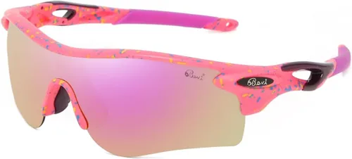 Miniatura 13 de Bevi Lentes de sol deportivos polarizados TR90, marco duradero y ultraligero para hombres y mujeres, béisbol, correr, ciclismo, golf Amarillo Azul