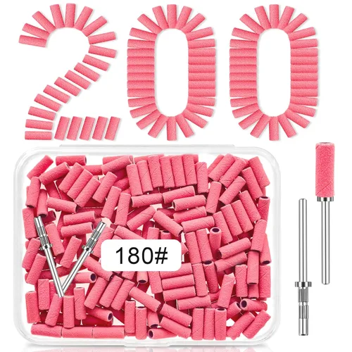 Miniatura 13 de [Actualización] Mini bandas de lijado de 0.122 in para taladro de uñas, grano 120, 100 bandas pequeñas para uñas acrílicas, manicura de gel