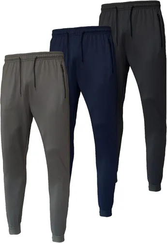 RPOVIG Pantalones deportivos para correr y entrenar pantalones deportivos para hombre con bolsillos, juego de 3 piezas para correr, gimnasio,