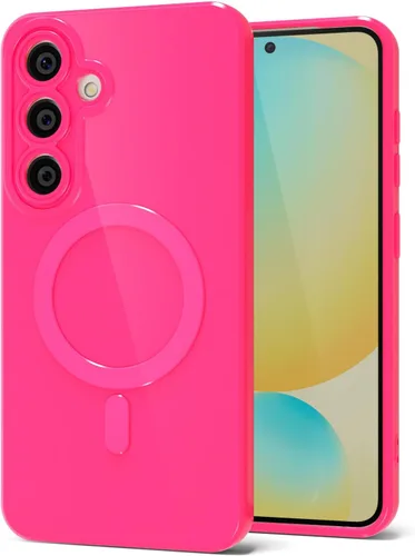 Miniatura 91 de Svanove para Samsung Galaxy S22 Funda de teléfono de silicona magnética, compatible con Magsafe, linda para mujeres, brillante color brillante, gel