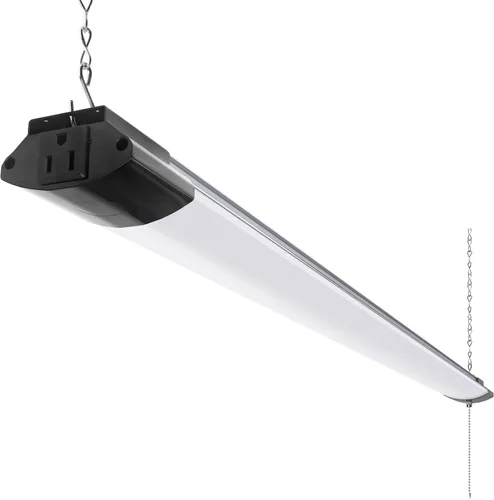 Miniatura 20 de Barrina BS84 - Luces LED para taller de 4 pies, 84 W, 10000 lúmenes, 6500 K, lámpara enlazable para garaje, sótano, colgante o montaje empotrado, 4