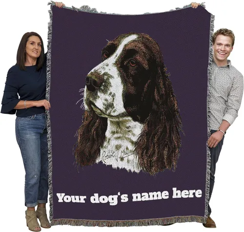 Miniatura 25 de Pure Country Weavers Manta con diseño de Springer Spaniel inglés "I Love My English Springer Spaniel", regalo para los amantes de los perros, manta