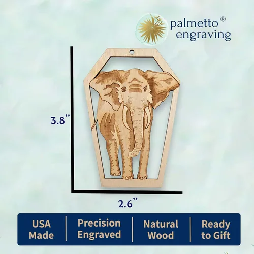 Miniatura 2 de Elephant Ornament, Elephant Christmas Decorations, Zoo and Safari Animals Ornaments Keepsakes and Souvenirs