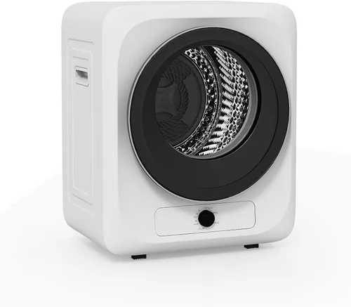 Miniatura 12 de VCJ Secadora portátil de 2.6 pies cúbicos, secadora de ropa eléctrica de 1400 W con 5 modos de secado y bañera de acero inoxidable, secadora Blanco