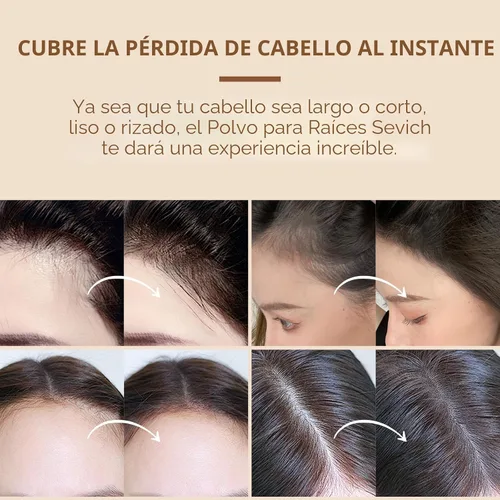 Miniatura 4 de Sevich - Sombra instantánea en polvo para línea capilar de cobertura rápida, corrector rápido de raíz de canas finas, cejas y barba, resistente al