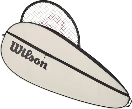 Miniatura 4 de Wilson Funda para raqueta de tenis de alta calidad, capacidad para 1 raqueta, color crema