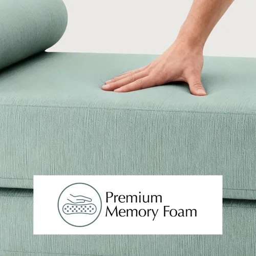 Miniatura 3 de Jaxx Alon Daybed - Tumbona plegable con colchón de espuma viscoelástica de primera calidad, tamaño Queen, fabricado en los Estados Unidos