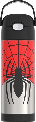 Miniatura 38 de THERMOS FUNTAINER Botella de acero inoxidable con aislamiento al vacío de 16 onzas con tapa ancha de canalón, Rosa Neón