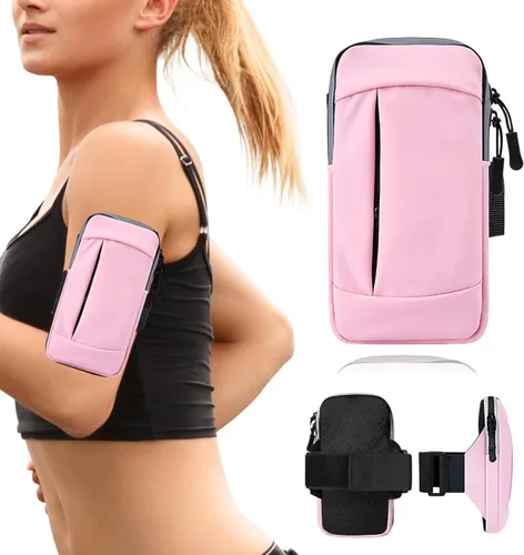 Miniatura 11 de Brazalete para correr, correa deportiva ajustable para correr, brazalete de entrenamiento para iPhone, bolsa de celular para ejercicio para hombres
