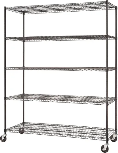 Miniatura 15 de Trinity Basics - Estantería de alambre ajustable de 3 niveles con ruedas para organización de cocina, almacenamiento de garaje, cuarto de EcoStorage