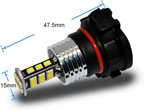 Miniatura 7 de Alla Lighting Bombillas LED antiniebla superbrillantes 5202 5201, 2000 lúmenes, 3020, 30-SMD, PS19W, 12085, PS24WFF, repuesto para coches, camiones