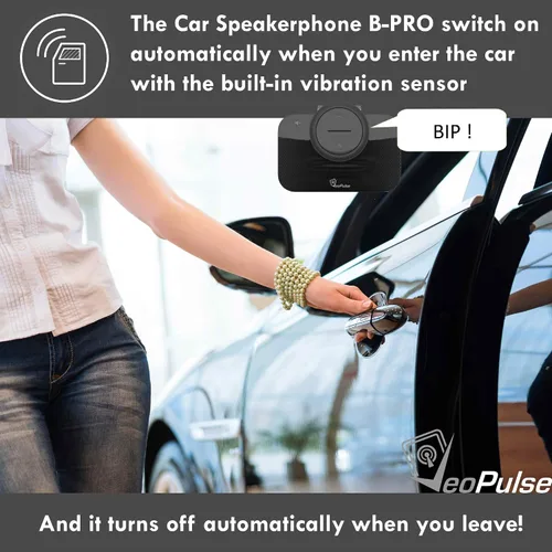 Miniatura 2 de Altavoz de coche B-PRO 2B Kit manos libres, 6W Hi-Fi Altavoces, con Bluetooth Automático Multipunto Conexión Teléfono Celular