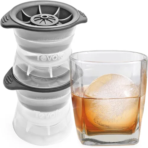 Miniatura 7 de Tovolo Moldes de hielo en forma de rosa, juego de 2 – Gran regalo romántico de moldes de hielo – Molde de hielo único para enfriar bebidas