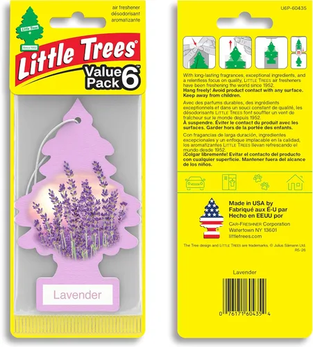 Miniatura 2 de Little Trees - Ambientador de árbol colgante que proporciona un aroma de larga duración para tu hogar o tu auto. Aroma Lavanda, 24