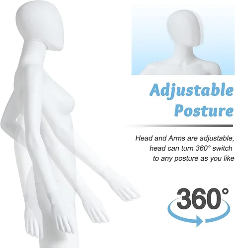Miniatura 2 de Maniquí de cuerpo completo Maniquí Femenino - Cuerpo Maniquíes, Maniquíes Cuerpo Femenino (Blanco - style2)