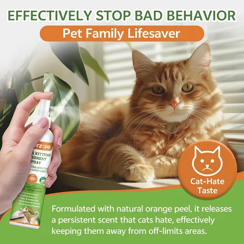 Miniatura 3 de puyrzoe Spray disuasorio natural para gatos, 6.8 fl oz, repelente de gatitos, antiarañazos, para muebles, sofás, cortinas, plantas, no tóxico, sin