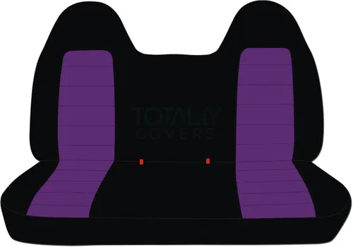Miniatura 11 de Totally Covers Compatible con Ford F-150 F-250 F-350 1992-1998 Fundas de Asientos de Camión de Dos Tonos (Banco Sólido Delantero/Trasero) con/sin