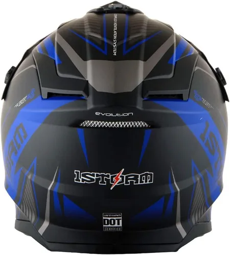 Miniatura 4 de 1Storm - Casco de motocross para adultos BMX MX ATV Dirt Bike Downhill Mountain Bike, estilo de carreras H637