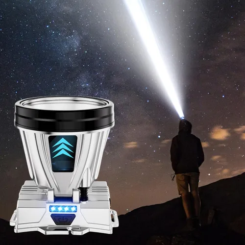 Miniatura 2 de Linterna frontal recargable súper brillante de alta potencia, lámpara LED recargable 2023, linterna frontal portátil impermeable para exteriores
