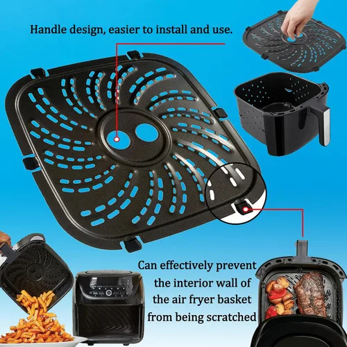 Miniatura 6 de Placa de parrilla de freidora de aire de 6 cuartos para freidora de aire PowerXL Vortex Pro, revestimiento antiadherente de doble capa de alta